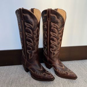 Shyanne Brown Tall Western Cowboy Boots